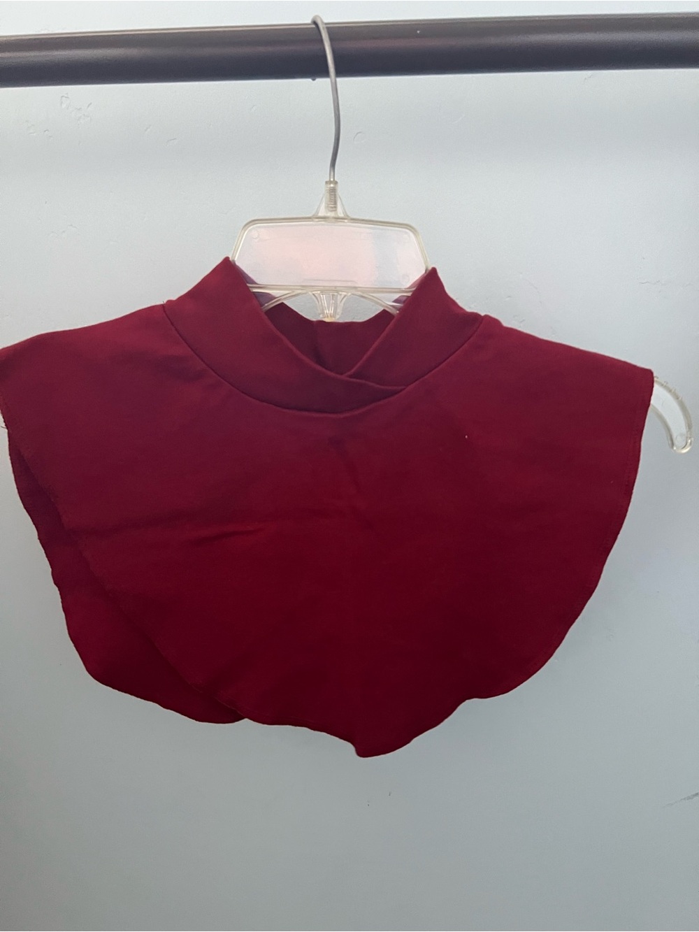 Women's Burgundy Mock Turtleneck Dickey - Layering Cowl